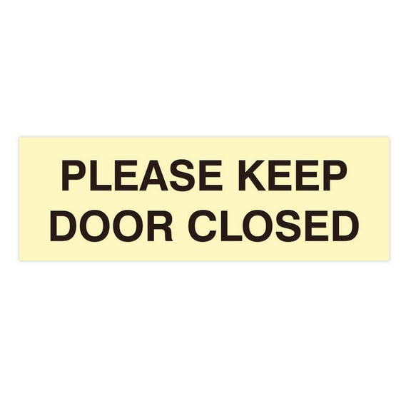 PLEASE KEEP DOOR CLOSED Sign (Ivory) - Large
