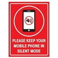 thumbnail image 1 of PLEASE KEEP YOUR MOBILE PHONE IN SILENT MODE SIGN Workplace Signs Metal Tin Sign 8 x 12 inch, 1 of 4