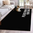 thumbnail image 1 of PLEASE REMOVE Area Rugs 3x5 ft YOUR SHOES Modern Style Washable Rug Non Slip Indoor Carpet Absorbent Floor Mat for Living Room Bedroom Dining Room, 1 of 9
