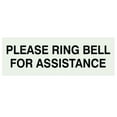 thumbnail image 1 of PLEASE RING BELL FOR ASSISTANCE Sign - Lt Gray - Small, 1 of 5
