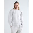 thumbnail image 1 of Scoop Women’s and Women's Plus Pleat Shoulder Sweatshirt, Sizes XS-4X, 1 of 5