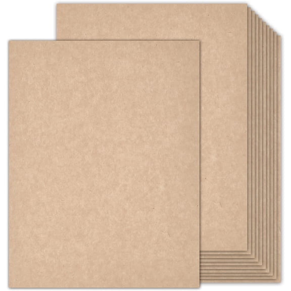 PLERISE 100 Sheets Parchment Cardstock, 8.5 x 11 Inch Textured Printer Paper, 90lb Tan Card Stock for Scrapbooking, Cardmaking, Invitations and Crafts