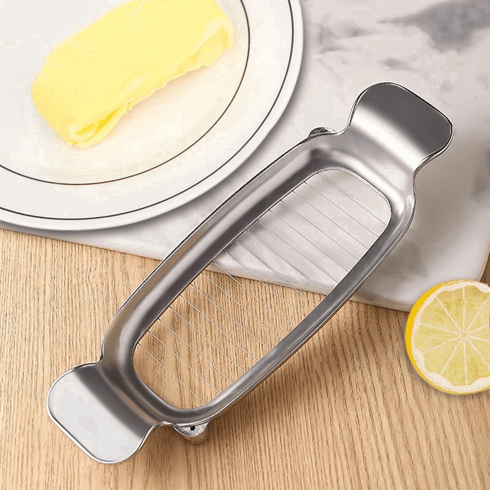PLERISE Butter and Cheese Slicer Cutter, Stainless Steel Wire Cheese ...