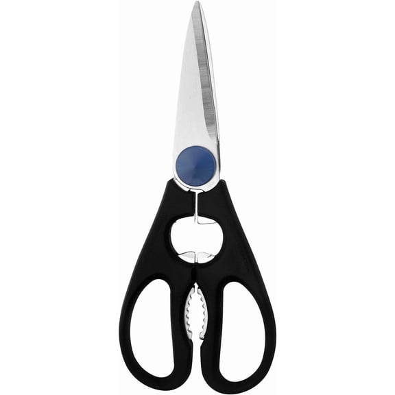 PLERISE Kitchen Shears, Kitchen Scissors, Multi-Purpose Scissors with Stainless Steel Blades, Built-In Bottle Opener & Soft Grip Dishwasher Safe