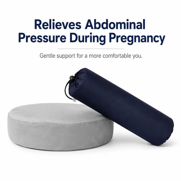 PLERISE Maternity Pregnancy Wedge Pillow for Belly, Back, Legs & Knees Support
