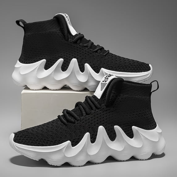 PLERISE Men's Breathable Lightweight Running Shoes, Comfortable All-Season Athletic Sneakers, Cushioned Support for Walking, Gym, Outdoor, and Casual Wear