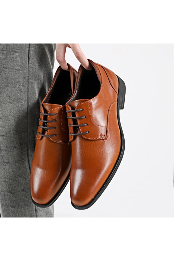 Men's Classic Dress Oxfords, Comfortable Durable Leather Shoes for Office, Business, Weddings, and Formal Occasions