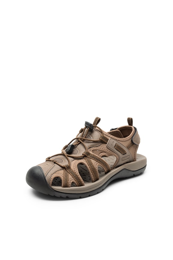 Men's Closed-Toe Hiking Sandals, Lightweight Breathable Athletic Outdoor Shoes, Comfortable for Beach, Trail, Water Sports, Walking, and Casual Summer Wear