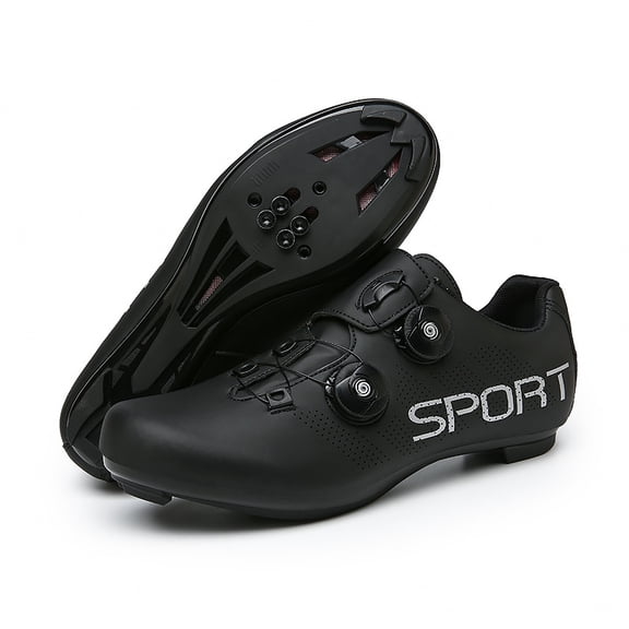 PLERISE Men’s Dual-Use Cycling Shoes – Road and Mountain Bike Self-Locking Shoes with Stiff Sole, Breathable Comfort, and Secure Pedal Grip for Performance Riding