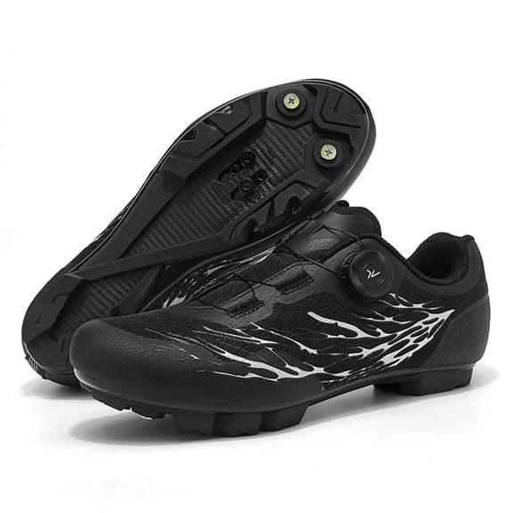 PLERISE Men’s Dual-Use Cycling Shoes – Road and Mountain Bike Self-Locking Shoes with Stiff Sole, Breathable Comfort, and Secure Pedal Grip for Performance Riding