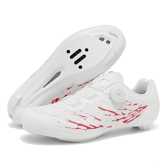 PLERISE Men’s Dual-Use Cycling Shoes – Road and Mountain Bike Self-Locking Shoes with Stiff Sole, Breathable Comfort, and Secure Pedal Grip for Performance Riding