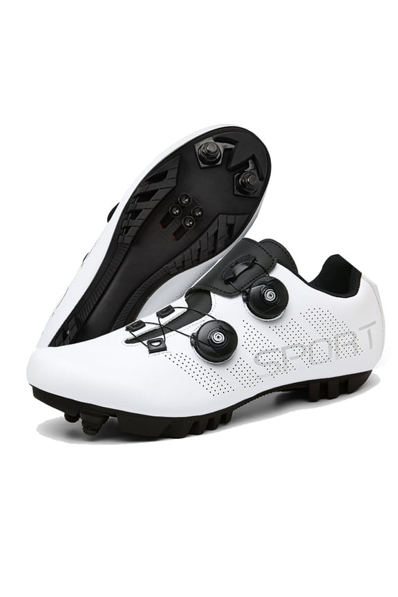 Men’s Dual-Use Cycling Shoes – Road and Mountain Bike Self-Locking Shoes with Stiff Sole, Breathable Comfort, and Secure Pedal Grip for Performance Riding