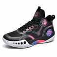 thumbnail image 1 of PLERISE Men’s High-Top Athletic Sneakers, Breathable Lightweight Mesh, Shock-Absorbing Cushion, Durable Grip for Basketball, Training, Indoor & Outdoor Courts, 1 of 10