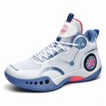 thumbnail image 1 of PLERISE Men’s High-Top Athletic Sneakers, Breathable Lightweight Mesh, Shock-Absorbing Cushion, Durable Grip for Basketball, Training, Indoor & Outdoor Courts, 1 of 10