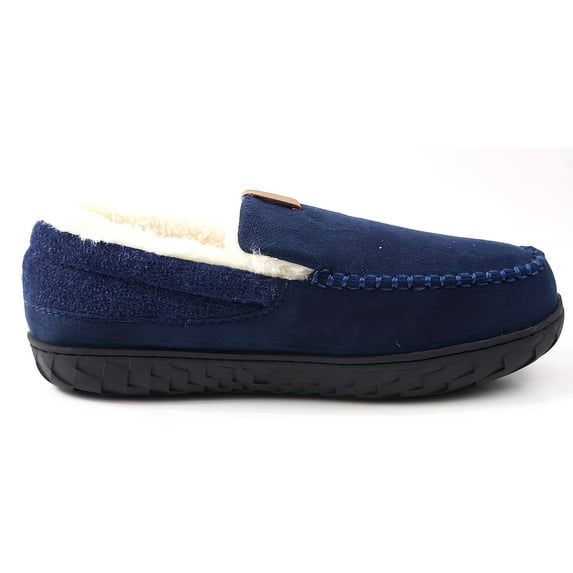 PLERISE Men’s Insulated Slip-On Plush Shoes, Warm Cozy Lined Footwear for Home and Outdoor Winter Wear, Durable Comfort, Available in Multiple Colors