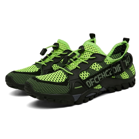 PLERISE Men's Large Size Outdoor Hiking Shoes, Oversized Summer Trekking Footwear, Durable Non-Slip Casual Sports Shoes for Mountain Climbing, Trail, and Daily Wear
