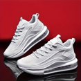 thumbnail image 1 of PLERISE Men’s Lightweight Air Cushion Sneakers, Breathable Lace-Up Running and Walking Shoes, Anti-Slip, Shock-Absorbing for Fitness, Casual, and Work, 1 of 9