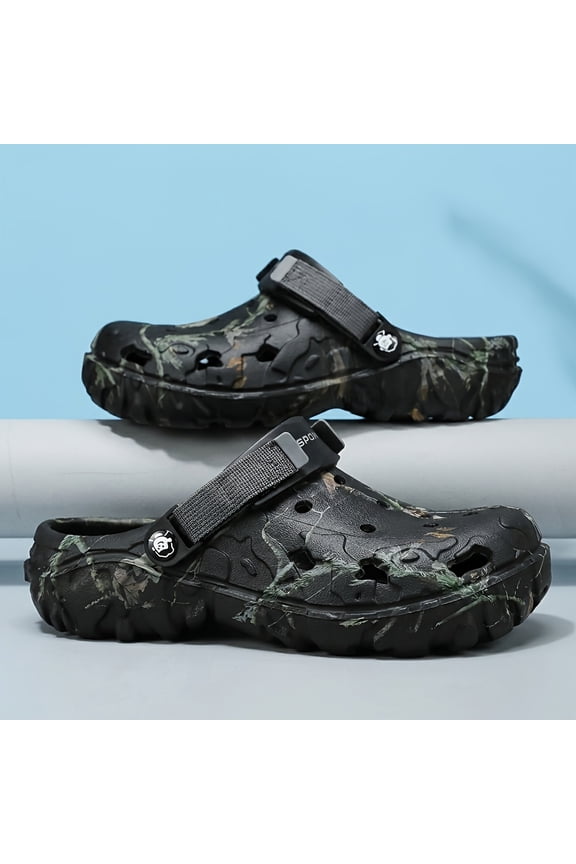Men’s Outdoor EVA Clogs – Lightweight Non-Slip Sandals with Breathable Hollow Design for Comfortable Hiking, Beach, Garden, and Everyday Wear