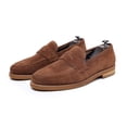 thumbnail image 1 of PLERISE Men’s Vintage Loafers, Handmade Genuine Leather Slip-On Dress Shoes, Comfortable Business and Casual Footwear for All-Day Wear, 1 of 9