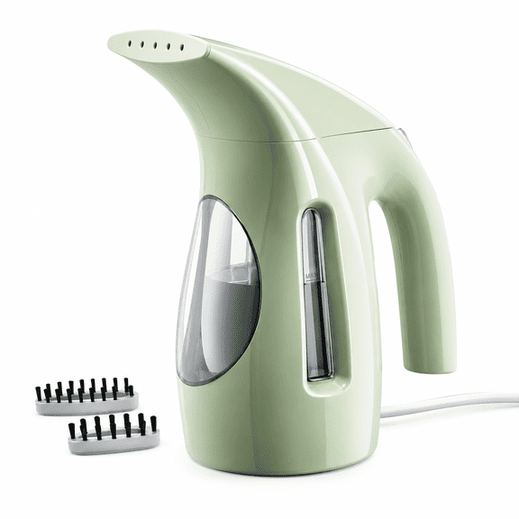 PLERISE Portable Handheld Garment Steamer, 240ml Big Tank, 700W, Strong Penetrating Steam, Removes Wrinkles for Home, Office, and Travel (Green, 120V)