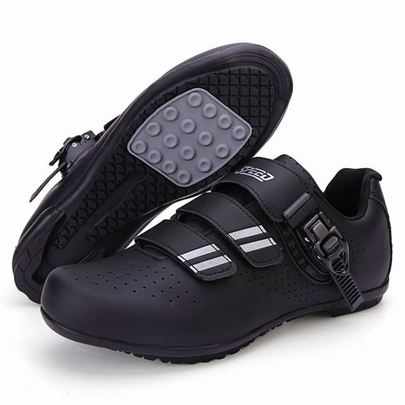 PLERISE Unisex Road Cycling Shoes with Dial Closure and Breathable Design, Lightweight Indoor Outdoor Bike Shoes for Road Biking, Spin Class and Mountain Cycling