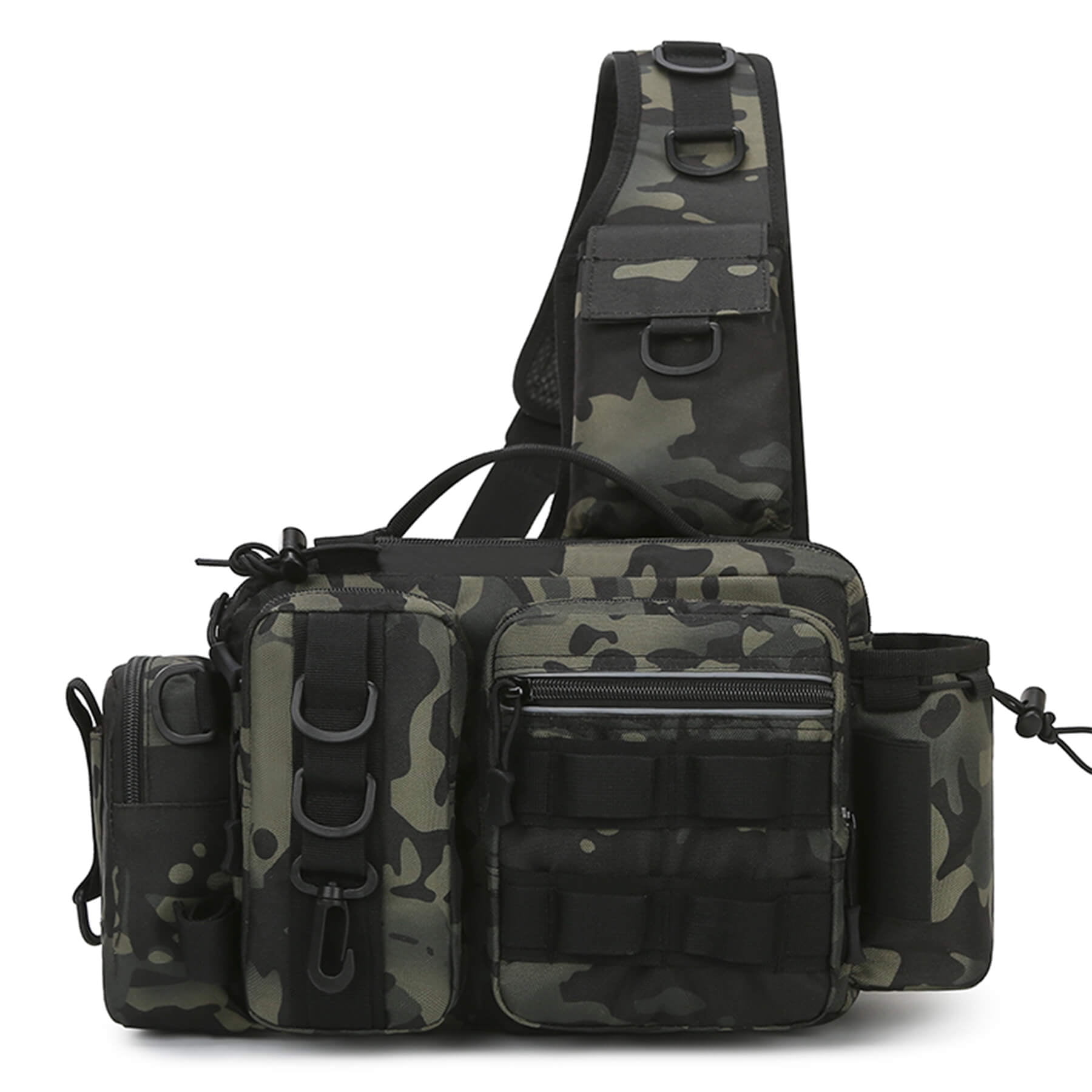 PLEUVOIR Fly Fishing Bag for Men (Small, Green) Fishing Fanny Pack