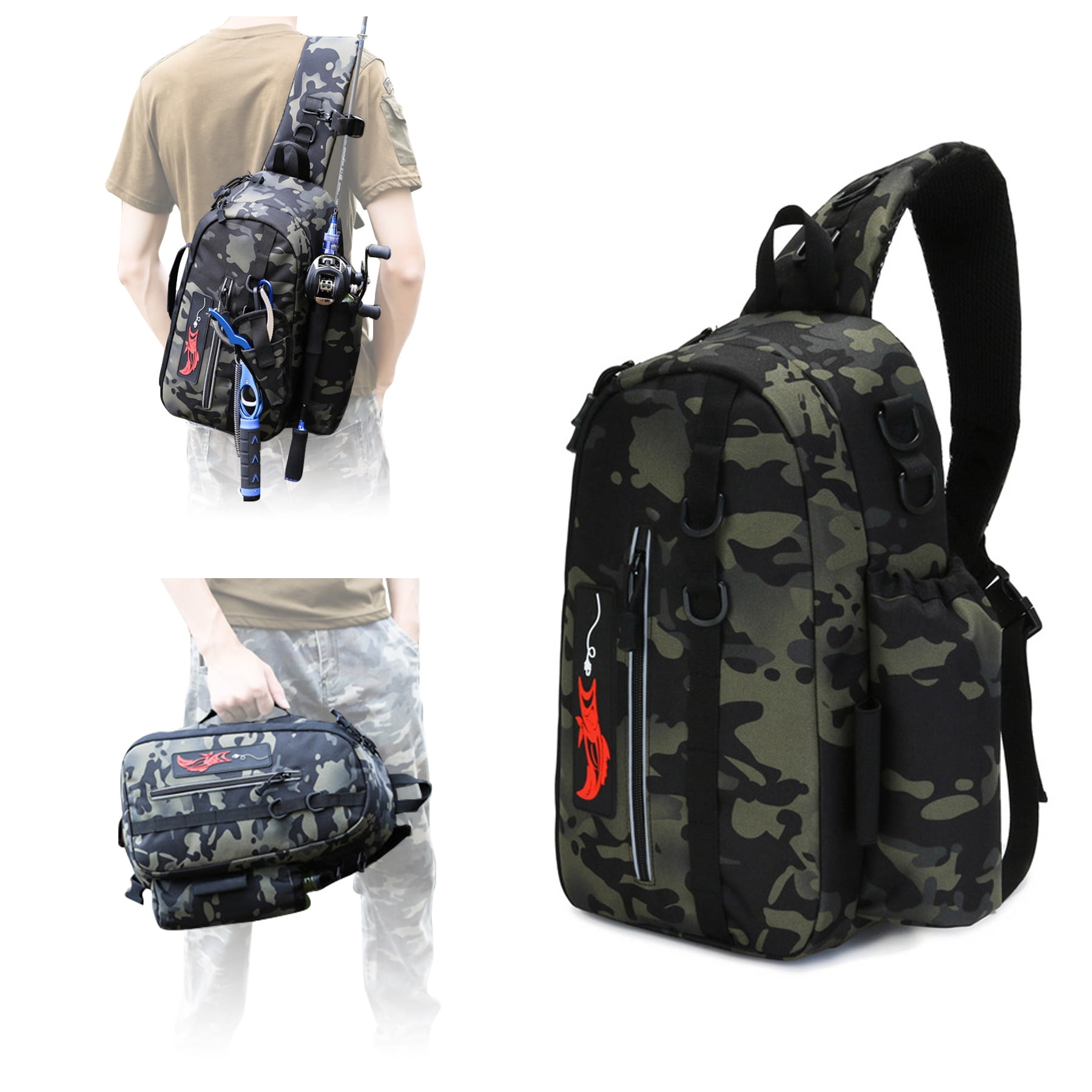 PLEUVOIR Pro FishingBackpack Sling TackleStorageBags Fishing