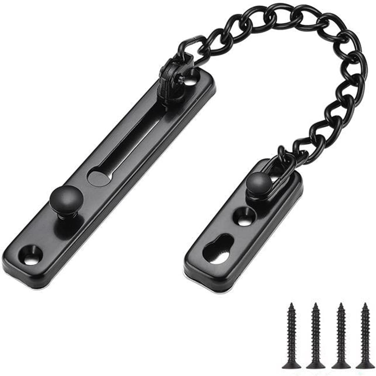 PLFL Black Door Chain Door Security Chain Chain Lock Stainless Steel