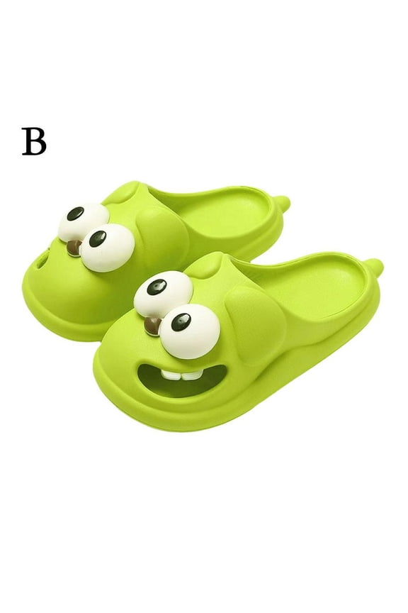 PLGEBR 2024 New Hole Shoes For Outdoor Wear Closed-Toe Slippers Women's Cute Cartoon Women's Indoor Summer Sandals S E8H1