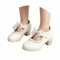 thumbnail image 1 of PLHWHYQ Girls Everyday Wear Sneakers for Little Girls with Bow | Comfortable Soft Sole Fashion Casual Shoes for Daily Activities White-e 6-6.5 Years, 1 of 7