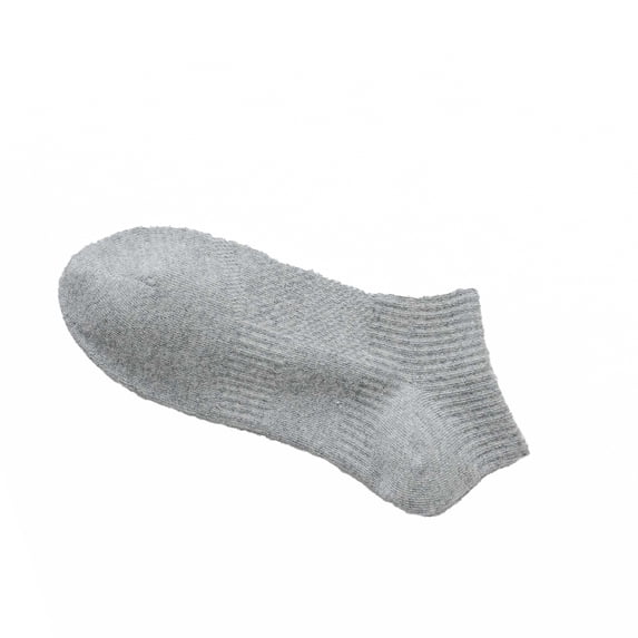 PLHWHYQ Kids Ankle Socks Breathable Short Socks For Sports School Daily Wear Soft Comfortable Casual Socks for Kids Grey 5-14 Years