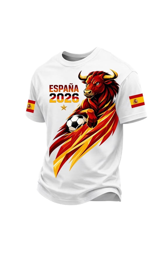 Spain Soccer for Men Football Teams T-Shirts Sports Fans Summer Short Sleeve Uniforms Tee