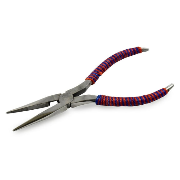 PLIER KING 8" (20.3 cm) Stainless Steel Pliers | 2.5" (6.35 cm) Non-Slip Jaw | Unique Rope-Wrapped Handles | Polished Finish
