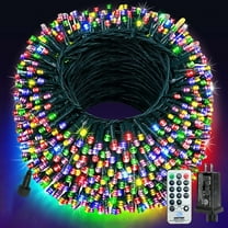 ZOEYKIMLO Upgraded 128FT 360 LED Christmas Lights Connectable, Memory Function & Timer & 8 Modes, IP64 Waterproof Christmas String Lights for Xmas Tree Holiday Party Garden Decor