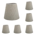 thumbnail image 1 of PLJFXXM 1PCS Chandelier Lamp Shades 5 Inch, Mini Barrel Lampshades Clip On for Table Lamp Wall Lamp Replacement, Natural Linen Mini Lamp Shade, 3.5x5x5.5in, 1 of 3