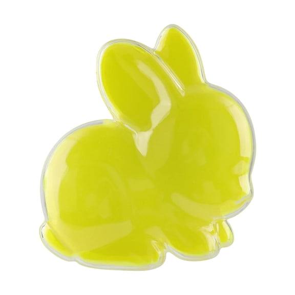 PLJFXXM 1Pcs Easter Bunny Treat Boxes, Cute Rabbit Shape Plastic Candy Container, Yellow Snack Jars for Classroom Goodie Cookie Candy Easter Party Favors