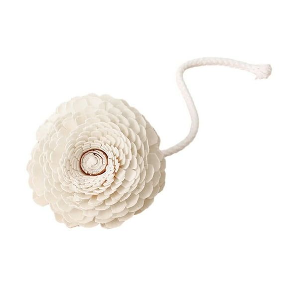PLJFXXM 1Pcs Reed Diffuser Flowers Replaceable Floral Heads with Cotton Rope for Home Decor Minimalist Design Uniform Aroma Distribution for Cozy Environments(Light Yellow)