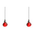 thumbnail image 1 of PLJFXXM 2PCS Red Pull Chain Crystal Glass Ice Cracked Ball Pull Chain for Ceiling Fan Light Decoration 50cm Extension Chain, 1 of 3