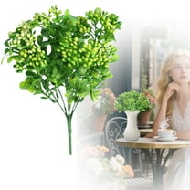 PLJFXXM 6 Inch Artificial Fall Berry Flowers - Faux Greenery for Home & Event Decor Green