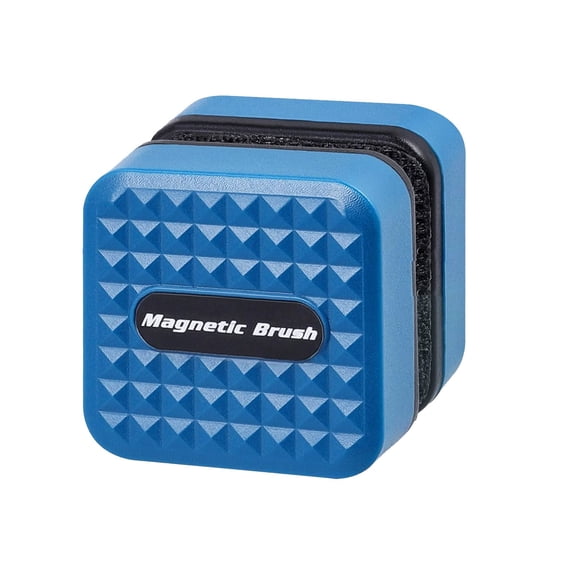 PLJFXXM AquariumMini Magnetic Cleaner for Acrylic Tank and Glass Fish Tank Magnet Brush Algae Scraper No Floating-Blue