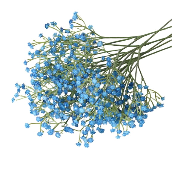 PLJFXXM Artificial Baby Breath Flowers Fake Gypsophila Bouquets Fake Real Touch Flowers for Wedding Decor DIY Home Party (Dark Blue)
