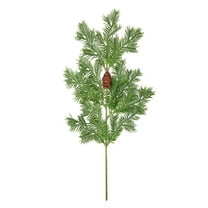 PLJFXXM Artificial Pine Needles Branches, 16" x 7" Christmas Fake Greenery Pine Picks with Pinecone- Faux Pine Leaves Sprigs for Christmas Garland Wreath & Home Garden Decoration