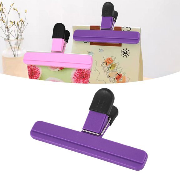 PLJFXXM Bag Clips, Chip Clips/Food Clips/Photo File Clamps/Office Clips, Heavy Duty Sealing Clips for Food Storage with Air Tight Seal Grip