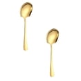 thumbnail image 1 of PLJFXXM Extra Large Serving Spoons Set, 8.8 Inch Gold Serving Utensils Stainless Steel Big Metal Spoons for Buffet, Parties, Catering, Banquet - Dishwasher Safe (2-Piece, Gold), 1 of 8