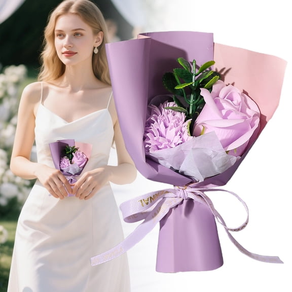 PLJFXXM Flower Bouquet Gifts for Her, Flowers for Delivery Prime, Preserved Roses Flower Gifts for Women, Valentines Flowers, Mom Gifts from Daughter Son, Birthday Gifts, Real Roses