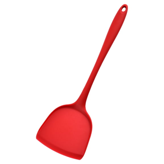 PLJFXXM Get It Right Silicone Kitchen Spatula Turner - Non toxic cooking utensils for Nonstick Cookware, Cooking and Baking, Mini - 12.59IN - Red