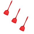 thumbnail image 1 of PLJFXXM Get It Right Silicone Kitchen Spatula Turner - Non toxic cooking utensils for Nonstick Cookware, Cooking and Baking, Mini - 12.59IN - Red,3Pcs., 1 of 5