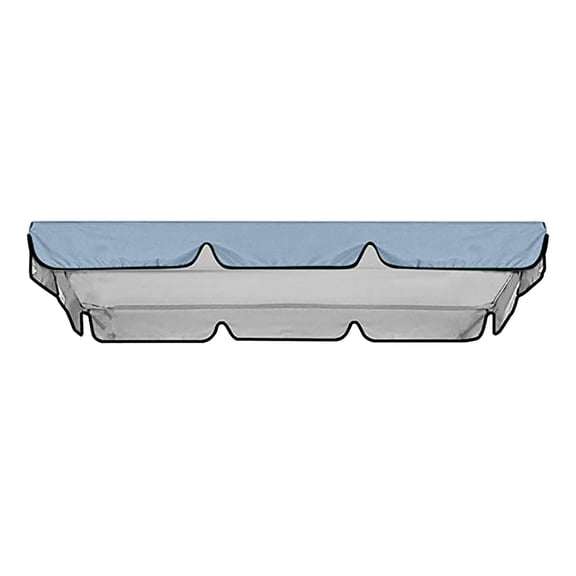 PLJFXXM Porch Swing Canopy, Replacement Waterproof Swing Top Cover, Outdoor 3 Seater Garden Swing Seat Canopy Cover, Sun Shade Patio Canopy Awning, 65x45x6inch