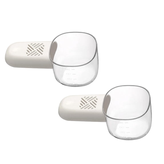 PLJFXXM Rice Scoop Measurement Scale Grain Spatula Multi-purpose Spoon for Flour Comfortable Grip Kitchen Tools(2Pcs)
