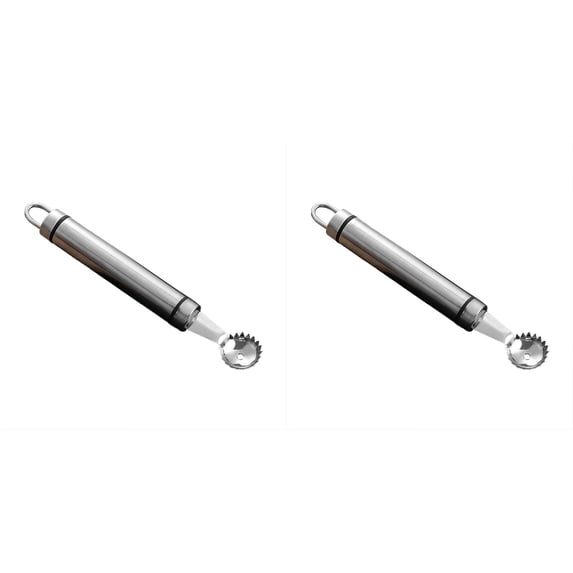 PLJFXXM Stainless Steel Strawberry Huller and Tomato Stem Corer Tool Multi-Function Stainless Corer and Pitter Remover for Strawberry,Tomato,Vegetable and Fruit Corer Practical Kitchen Tool,2Pcs